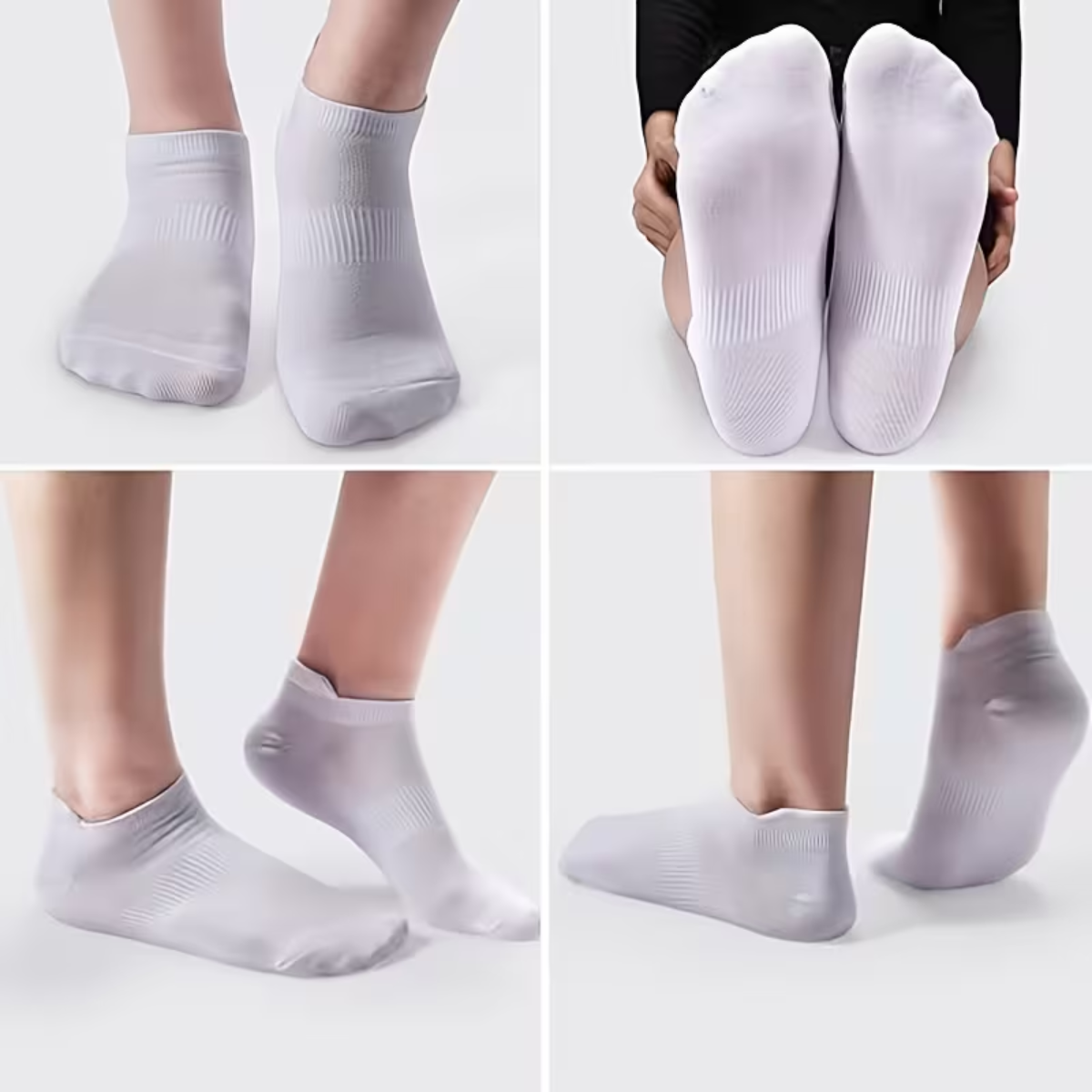 12 pares calcetines deportivos toalla corte bajo