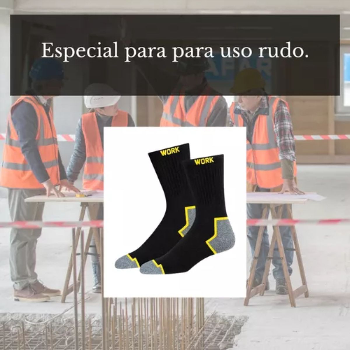 6 pares de calcetines para trabajo