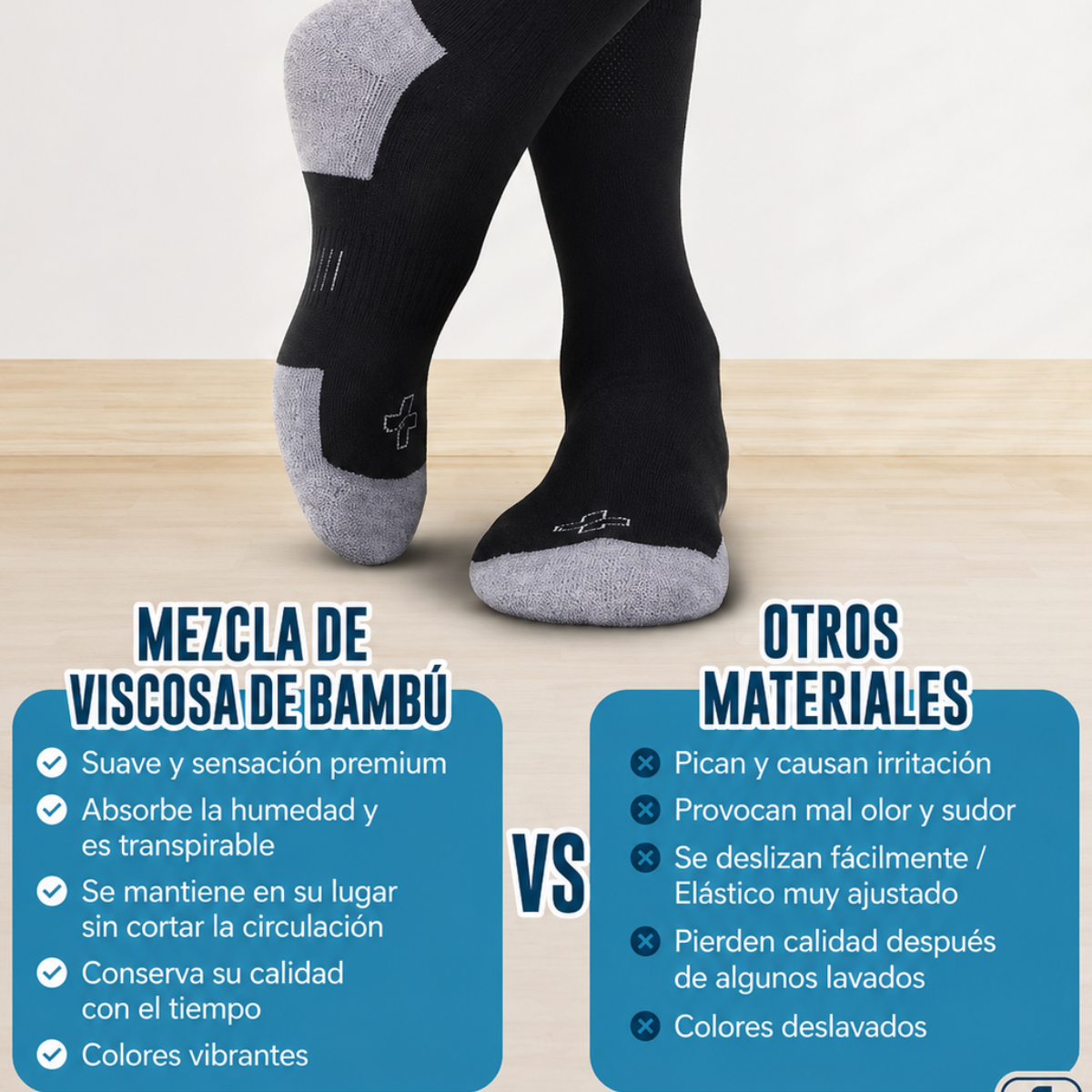 calcetines diabéticos bambú 6 pares absorben humedad