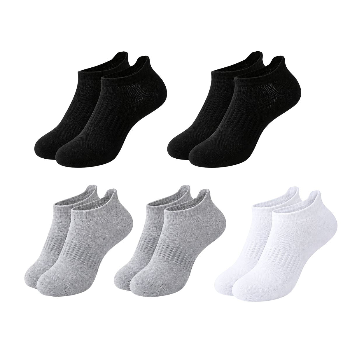 6 pares calcetines deportivos corte bajo paquete