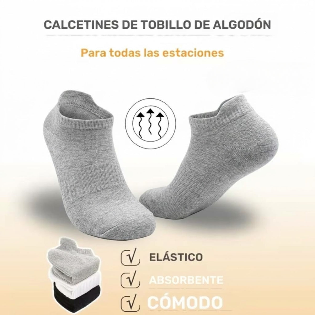 12 pares calcetines deportivos toalla corte bajo