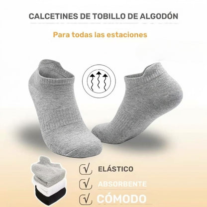 12 Pares Calcetines Deportivos Toalla Corte Bajo