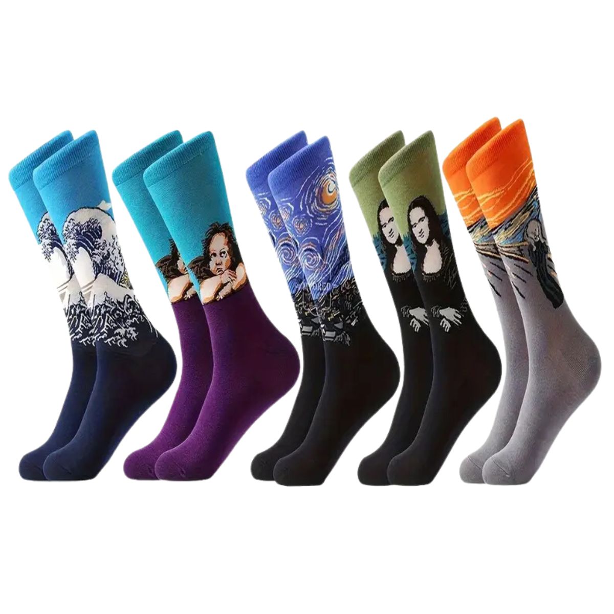 calcetas de artes unisex diseños surtidos 12 pares