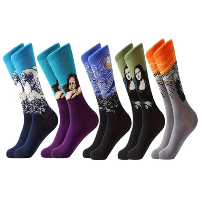 Calcetas De Artes Unisex Diseños Surtidos 12 Pares