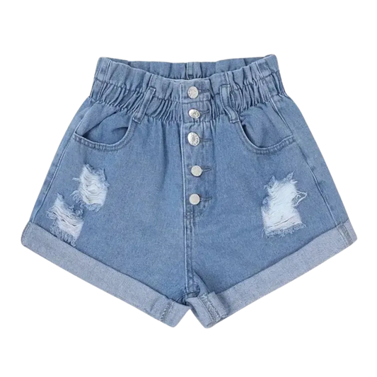 Short De Mezclilla Para Dama 1 Pieza Modelos Aleatorios