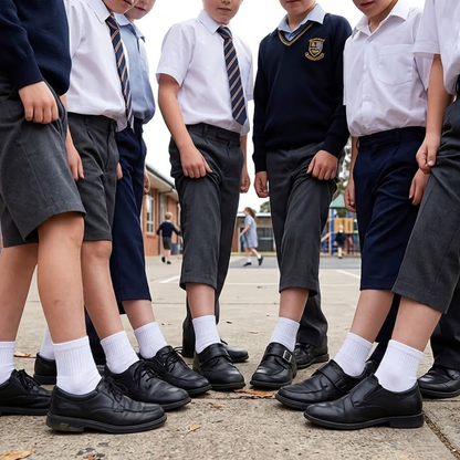 Calceta Escolar Para Niños 12 Pares Casuales Comodas