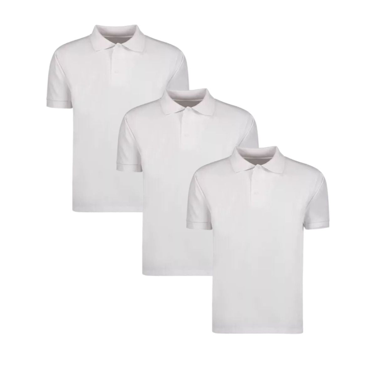 playera escolar tipo polo paquete de 6 piezas