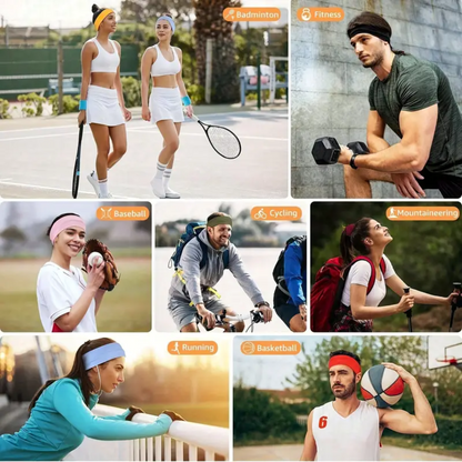 Banda Para El Cabello Sport 6 Piezas