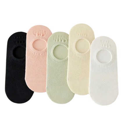 Calcetines Invisibles De Dama 6 Pares Con Silicon Antiderrapante