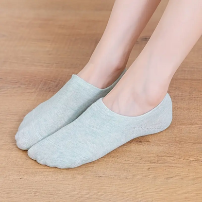 Calcetines Invisibles De Dama 6 Pares Con Silicon Antiderrapante