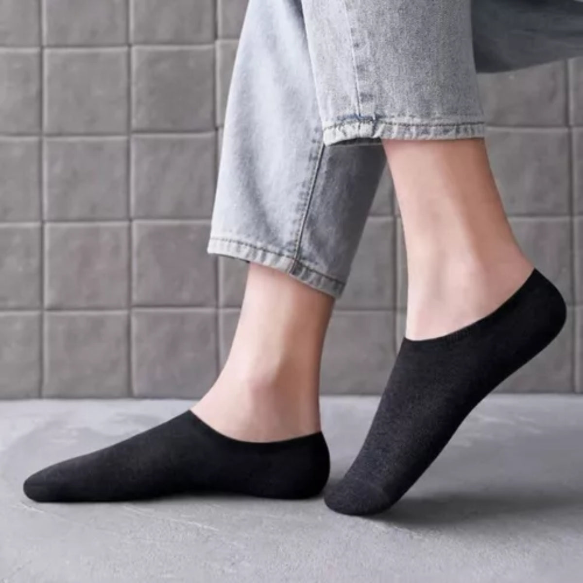 6 pares calcetines invisibles antideslizantes de hombre