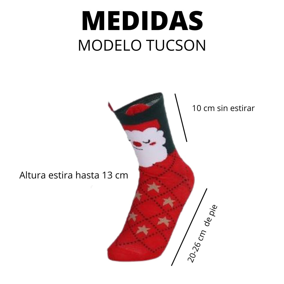 calcetines navideños con orejitas largas (6 pares)