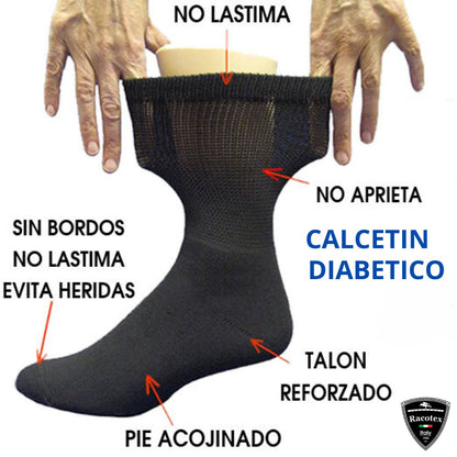 Calcetines de algodon para diabetico (6 pares)