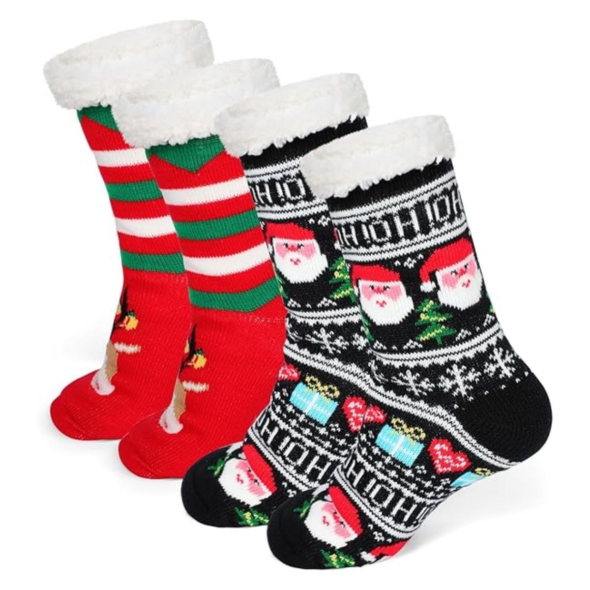 3 Pares De Calcetines Termicos Navideños De Borrego – racotex