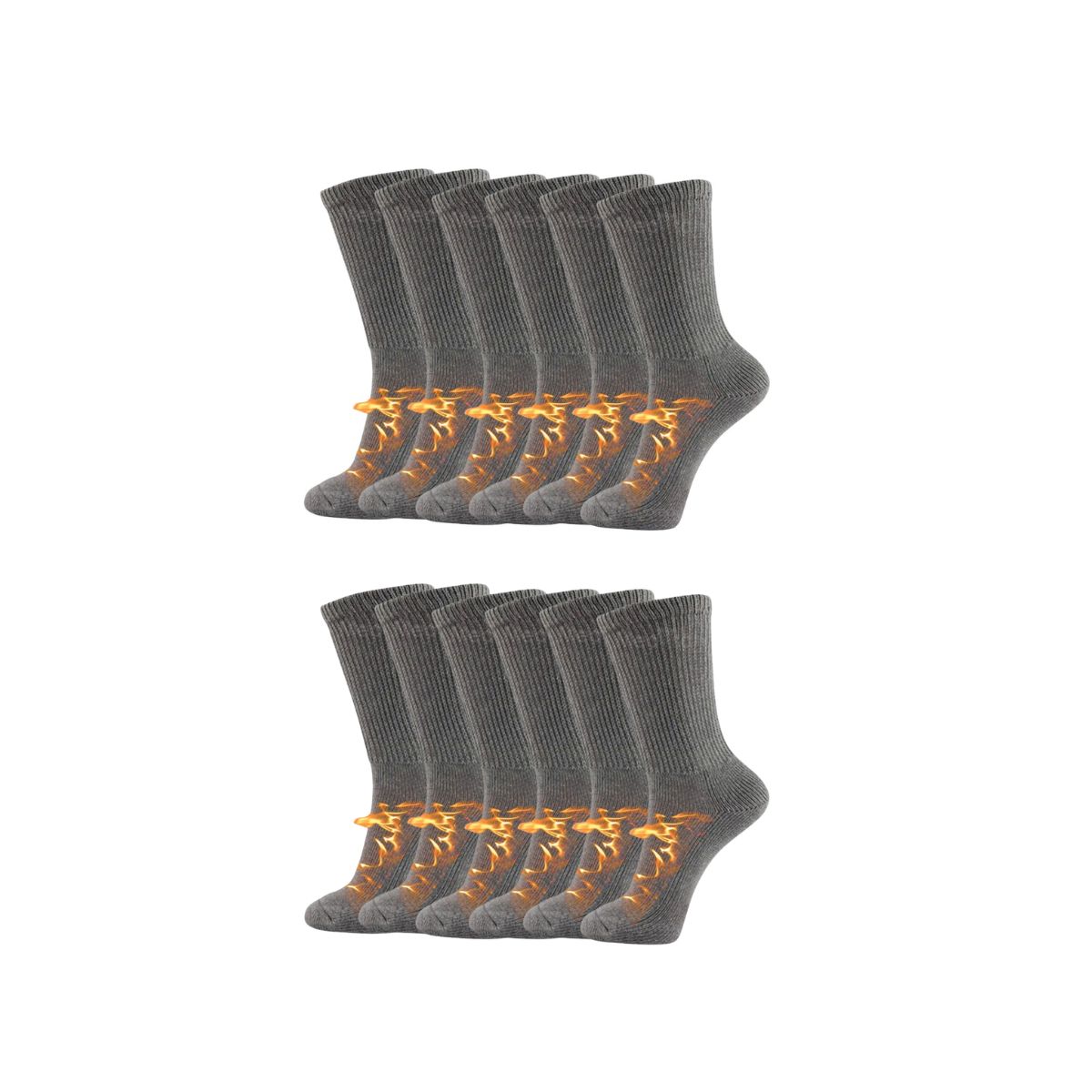 12 pares de calcetines térmicos