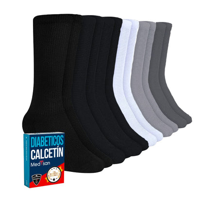 Calcetines De Algodón Diabético Paquete De 12 Pares