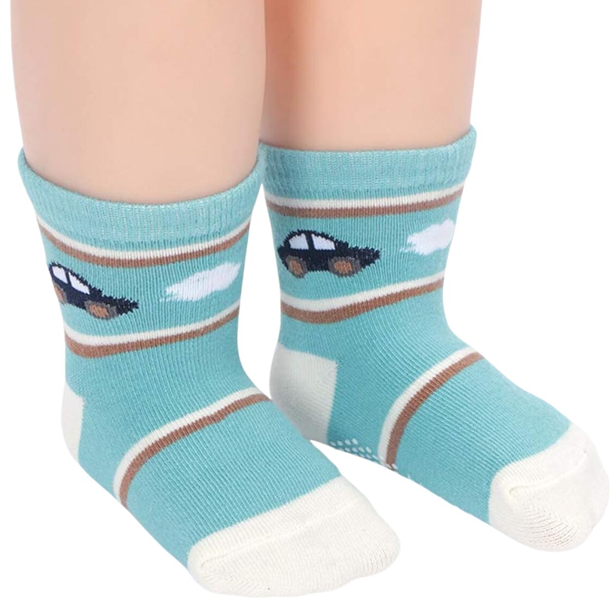 6 pares calcetines algodon antiderrapantes para niños varias tallas