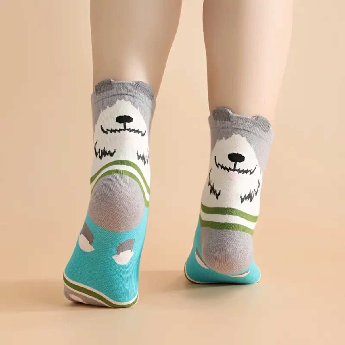 calcetines largos de orejitas 12 pares diferentes diseños