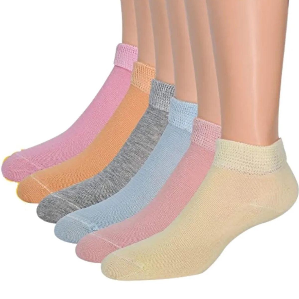 calcetines cortos lisos (12 pares)