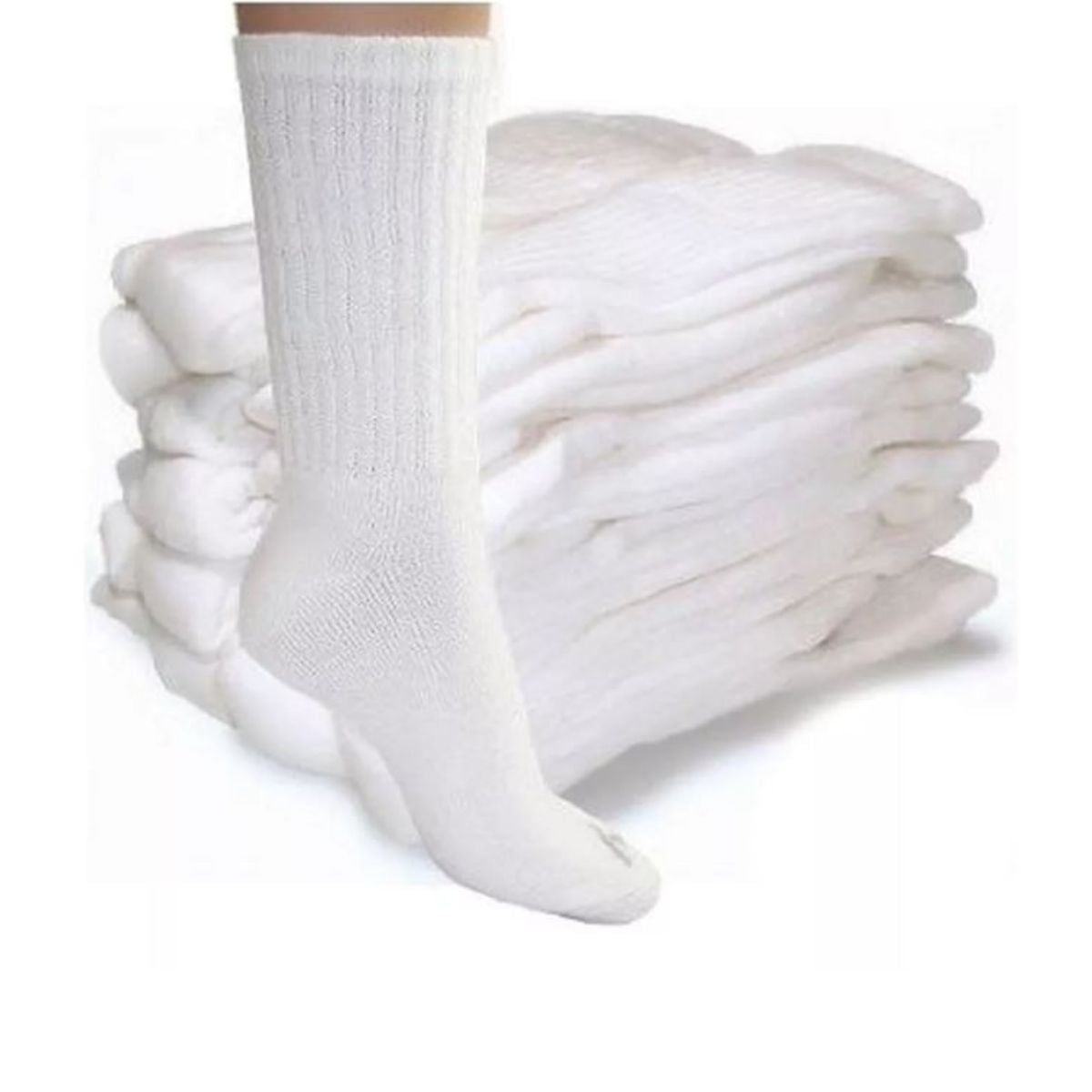 calcetas largas deportivas algodón (6 pares)