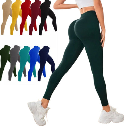 Leggins mallas deportivas cintura alta en colores (1 pieza)