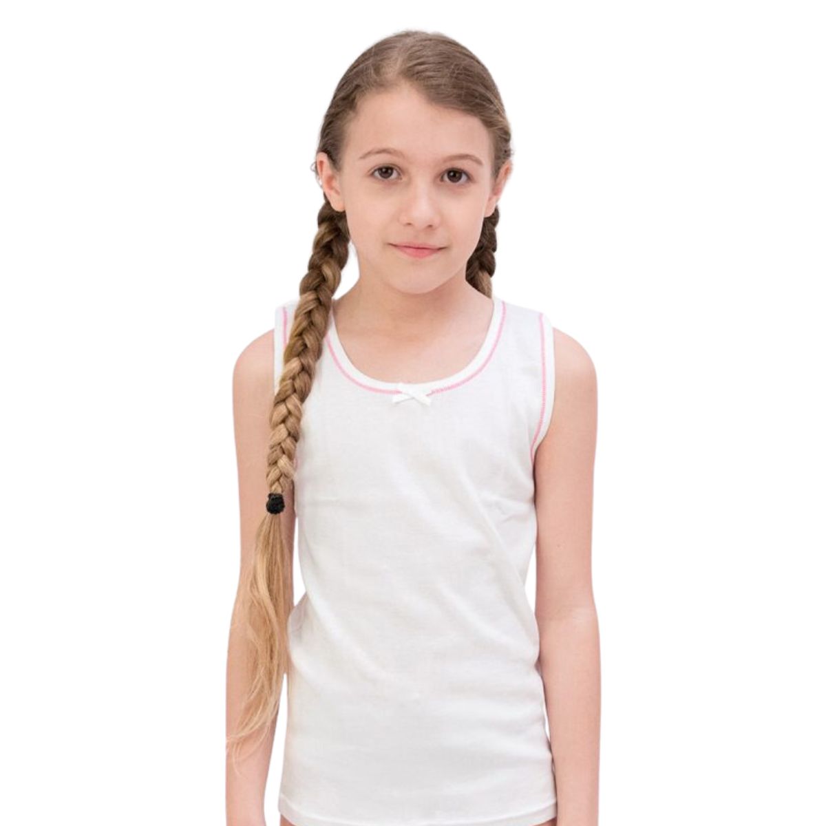 camiseta interior para niña escolar 3 piezas