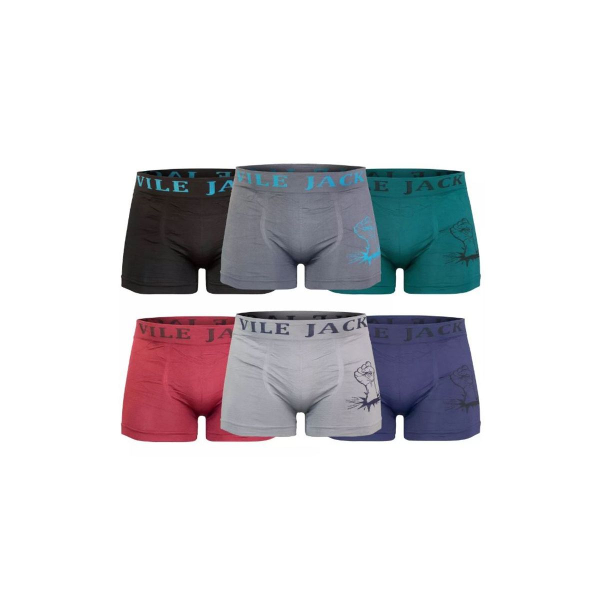 boxer caballero microfibra paquete 6 piezas  comodo  moda anti olores