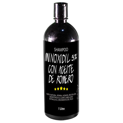 Shampoo Minoxidil Con Aceite De Romero Fortalecedor Capilar 1 Litro